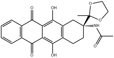 (R)-N-(5,12-ジヒドロキシ-2-(2-メチル-1,3-ジオキソラン-2-イル)-6,11-ジオキソ-1,2,3,4,6,11-ヘキサヒドロテトラセン-2-イル)アセトアミド
