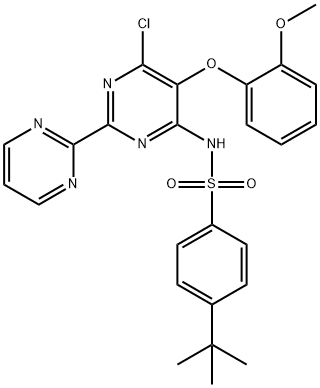 4-tert-ブチル-N-(6-クロロ-5-(2-メトキシフェノキシ)-2,2'-ビピリミジン-4-イル)ベンゼンスルホンアミド