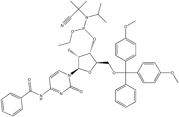 N4-ベンゾイル-2'-デオキシ-5'-O-DMT-2'-フルオロ-シチジン ホスホラミダイト